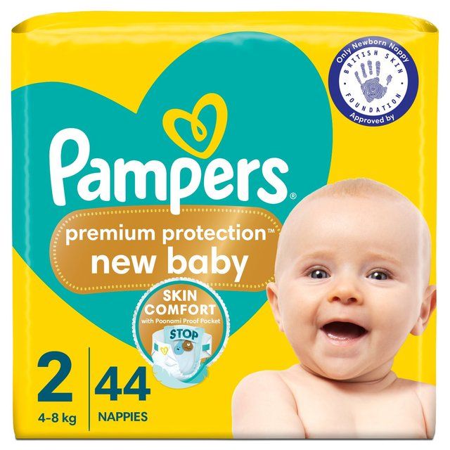 Pampers New Baby Nappies Size 2 (4-8kg) Essential Pack 44 per pack