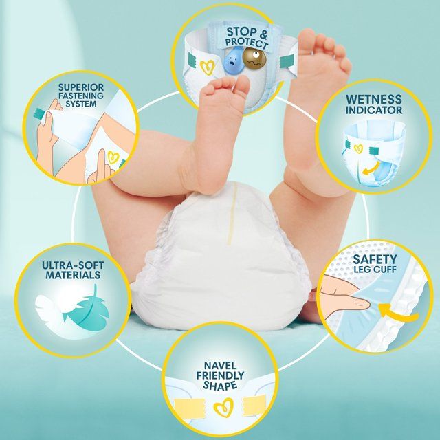 Pampers New Baby Nappies Size 2 (4-8kg) Jumbo+ Pack 76 per pack