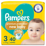 Pampers New Baby Nappies Size 3 (6-10kg) Essential Pack 40 per pack