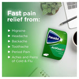 Panadol ActiFast Paracetamol Pain Killers 500mg 14 Tablets 14 per pack