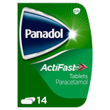 Panadol ActiFast Paracetamol Pain Killers 500mg 14 Tablets 14 per pack