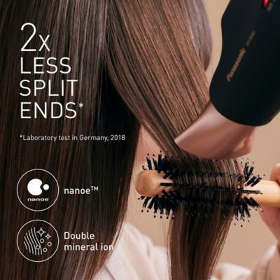 Panasonic EH-NA9J Advanced Folding Hair Dryer with Diffuser, Nanoe & Double Mineral Technology