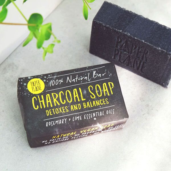 Paper Plane Charcoal Soap 95g