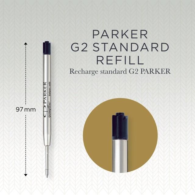 Parker Ballpoint Pen Black Refills Medium Point   3 per pack