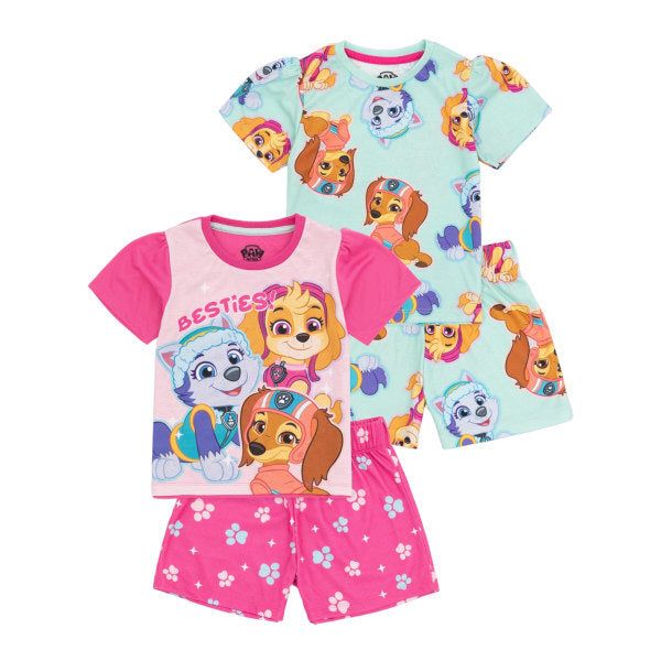 Paw Patrol Girls Short Pyjama Set (Pack of 2) (2-3 Years)