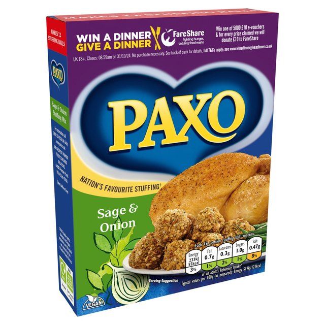 Paxo Sage & Onion Stuffing Mix 170g