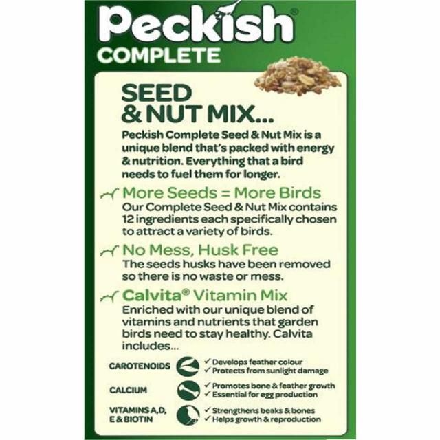 Peckish Complete Seed And Nut No Mess Wild Bird Food Mix 12.75kg