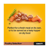 Pedigree Adult Wet Dog Food Pouches Mixed Varieties in Gravy 12 x 100g