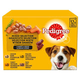 Pedigree Adult Wet Dog Food Pouches Mixed Varieties in Gravy 12 x 100g