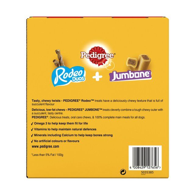 Pedigree Rodeo Duos & Jumbone Medium Dog Treats Mega Box 780g