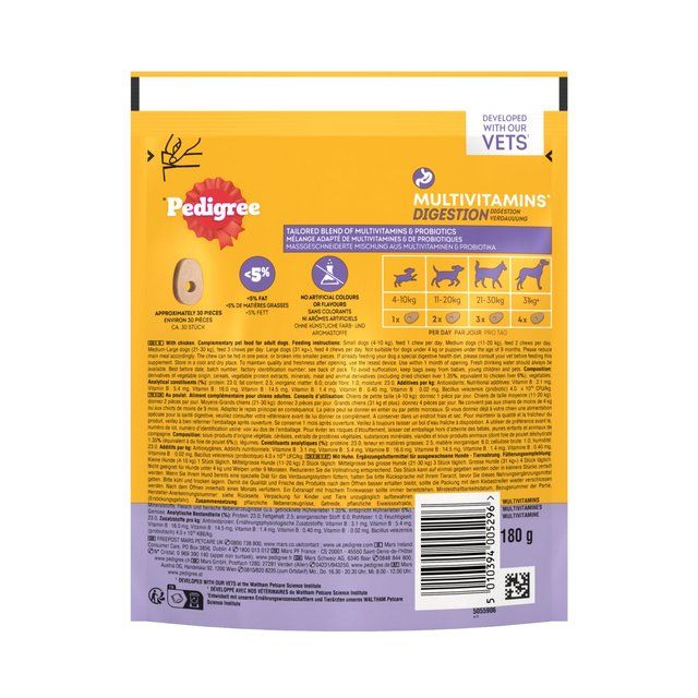 Pedigree Treat Dog Multivitamins Adult Digestion 180g