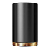 El Casco pencil pot black lacquer 23ct gold, imported from the UK