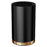 El Casco pencil pot black lacquer 23ct gold, imported from the UK