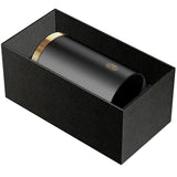El Casco pencil pot black lacquer 23ct gold, imported from the UK