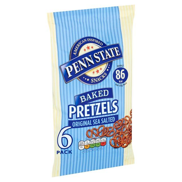 Penn State Sea Salted Multipack Pretzels   6 x 22g