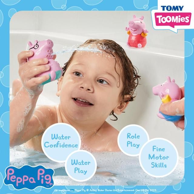 Peppa Pig Daddy Pig Peppa & George Bath Squirters