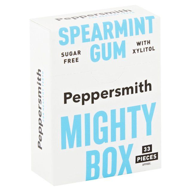 Peppersmith 100% Xylitol Mighty Box Spearmint Gum 50g