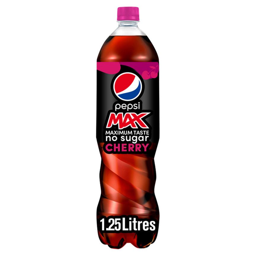 Pepsi Max Cherry No Sugar Cola Bottle