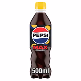 Pepsi Max Mango No Sugar Cola Bottle 500ml