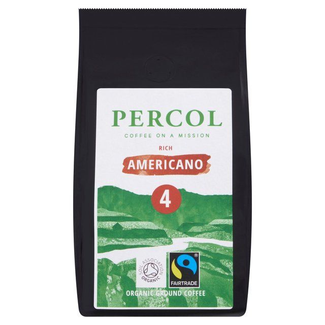Percol Rich Americano Organic Ground Coffee 200g