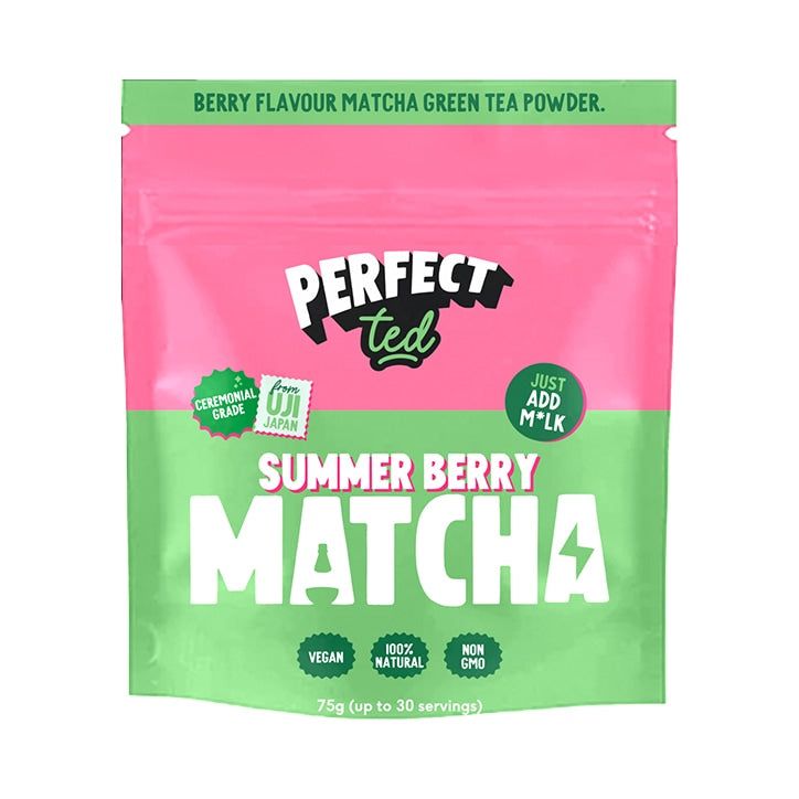 PerfectTed Creamy Chocolate Matcha Tea Powder 75g Summer Berry