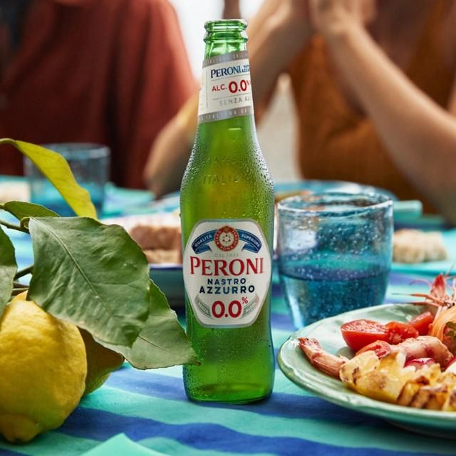 Peroni Nastro Azzurro 0% Alcohol Free Beer Lager Bottles   12 x 330ml