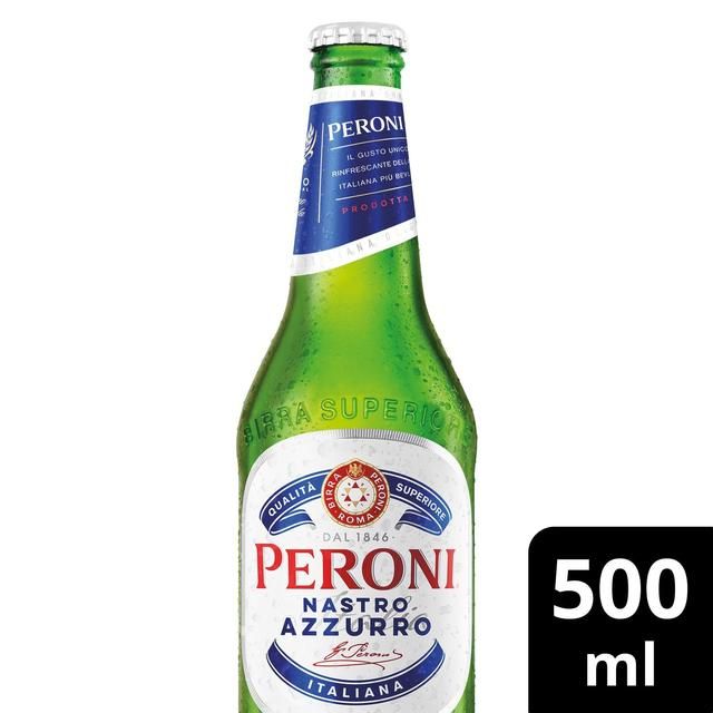 Peroni Nastro Azzurro Beer Lager Bottle 500ml