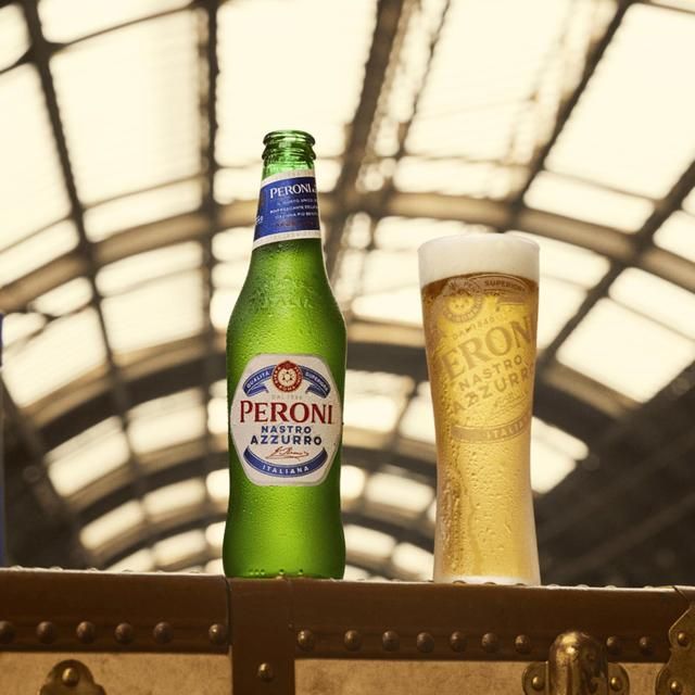 Peroni Nastro Azzurro Beer Lager Bottles 18 x 330ml