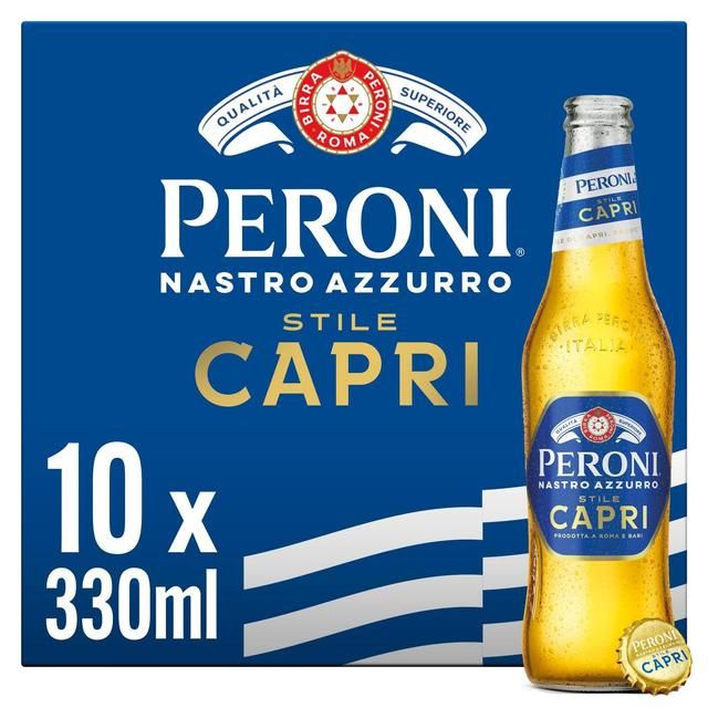 Peroni Stile Capri Beer Lager Bottles 10 x 330ml