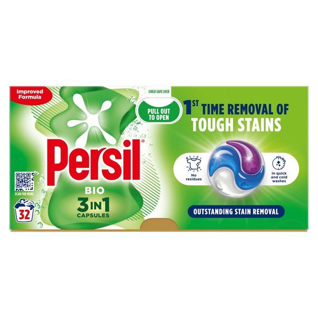 Persil 3 in 1 Laundry Washing Capsules Bio 32 per pack