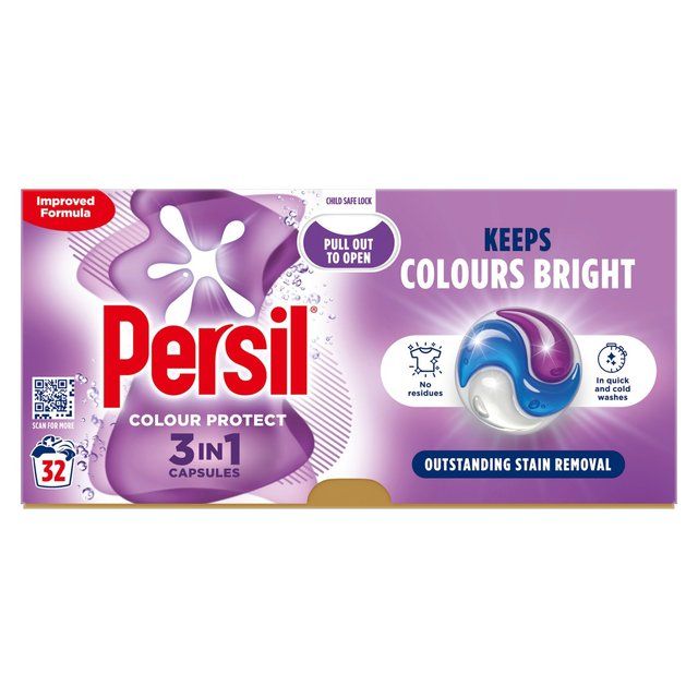 Persil 3 in 1 Laundry Washing Capsules Colour 32 per pack