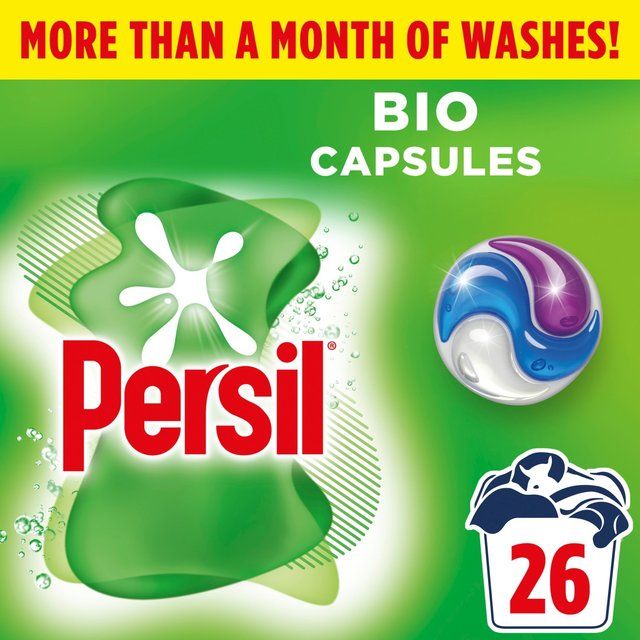 Persil Bio 3 in 1 Laundry Washing Detergent Capsules 26 Washes 26 per pack