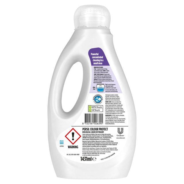 Persil Laundry Washing Liquid Detergent Colour 53 Washes 1.431L