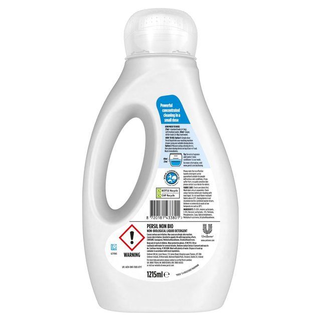 Persil Non Bio Liquid Laundry Washing Detergent 45 Washes 1200ml