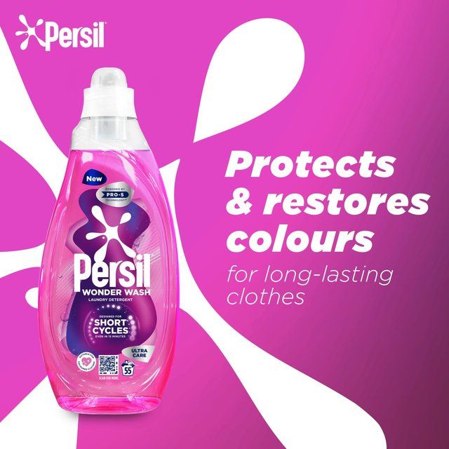Persil Wonder Wash Ultra Care Laundry Detergent 55 Washes 1485ml