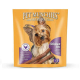 Pet Munchies 100% Natural Chicken Stix Dog Treats 50g