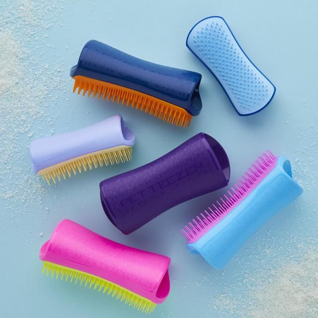 Pet Teezer De-shedding Dog Grooming Brush Small - Blue / Blue