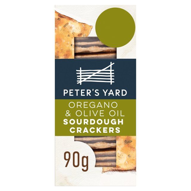 Peter's Yard Oregano & Olive Oil Sourdough Crackers 90g