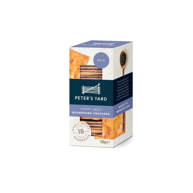 Peter's Yard Poppy Seed Sourdough Crackers 100g