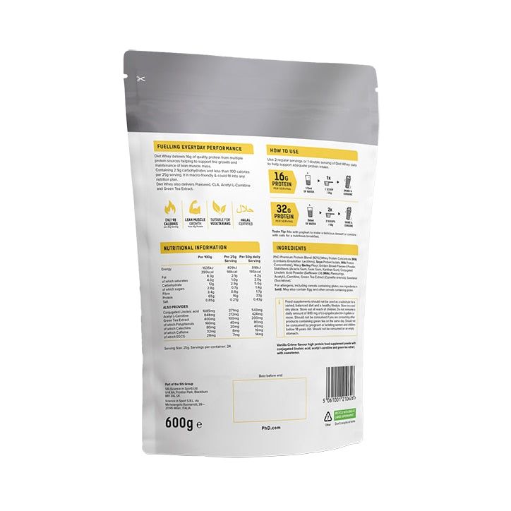 PhD Diet Whey Powder Strawberry Delight 600g