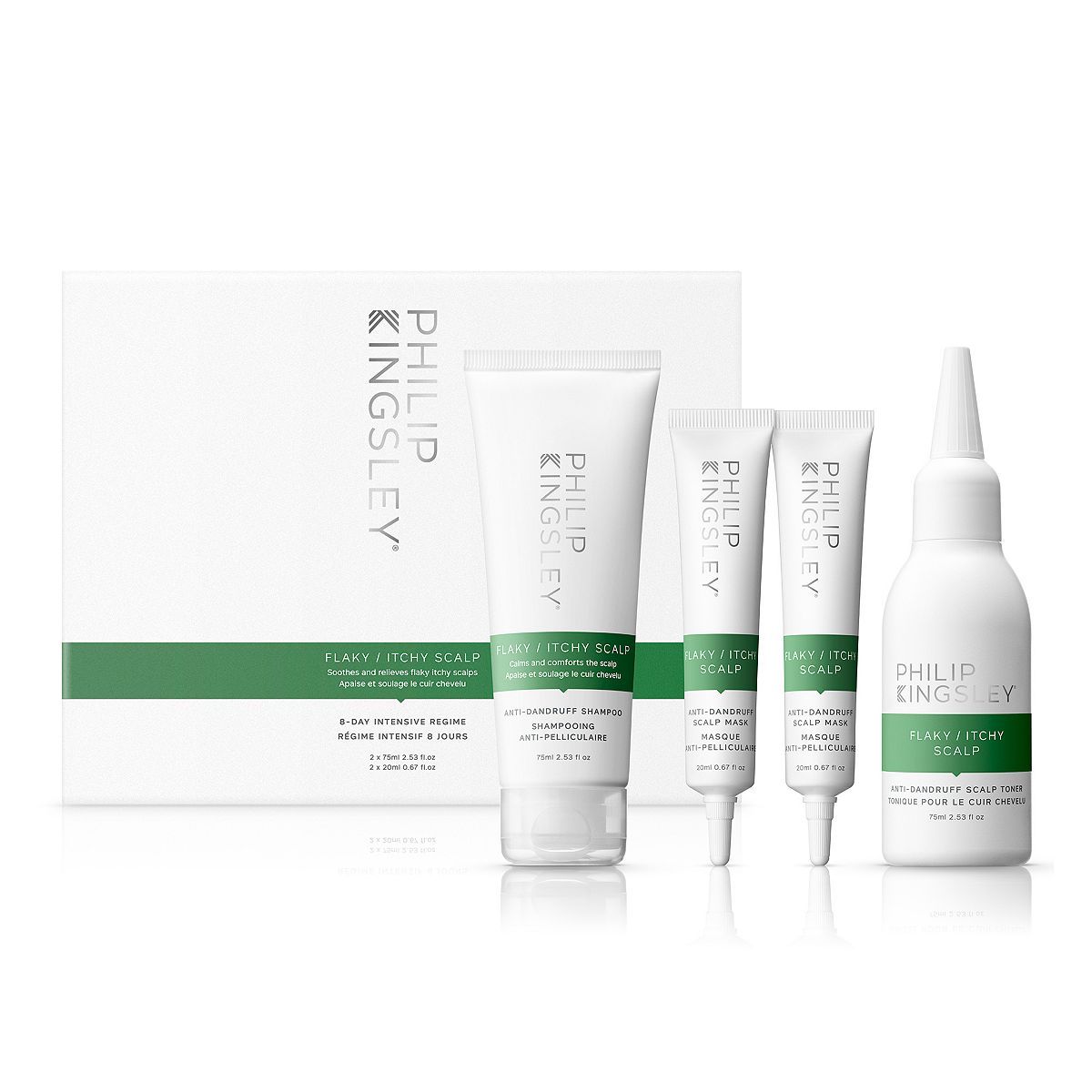 Philip Kingsley Flaky/Itchy Scalp Regime Kit (2 x 75ml, 2 x 20ml)
