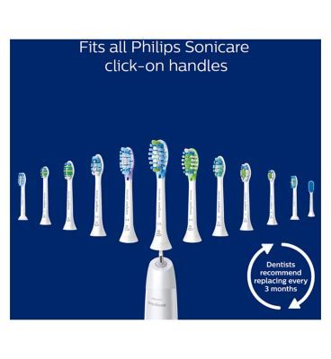 Philips Sonicare C2 Optimal Plaque Defence White Replacement Brushheads - 4pk HX9024/10