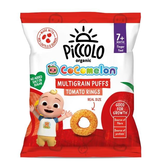 Piccolo Organic Tomato Multigrain Ring Puffs 7 months 15g
