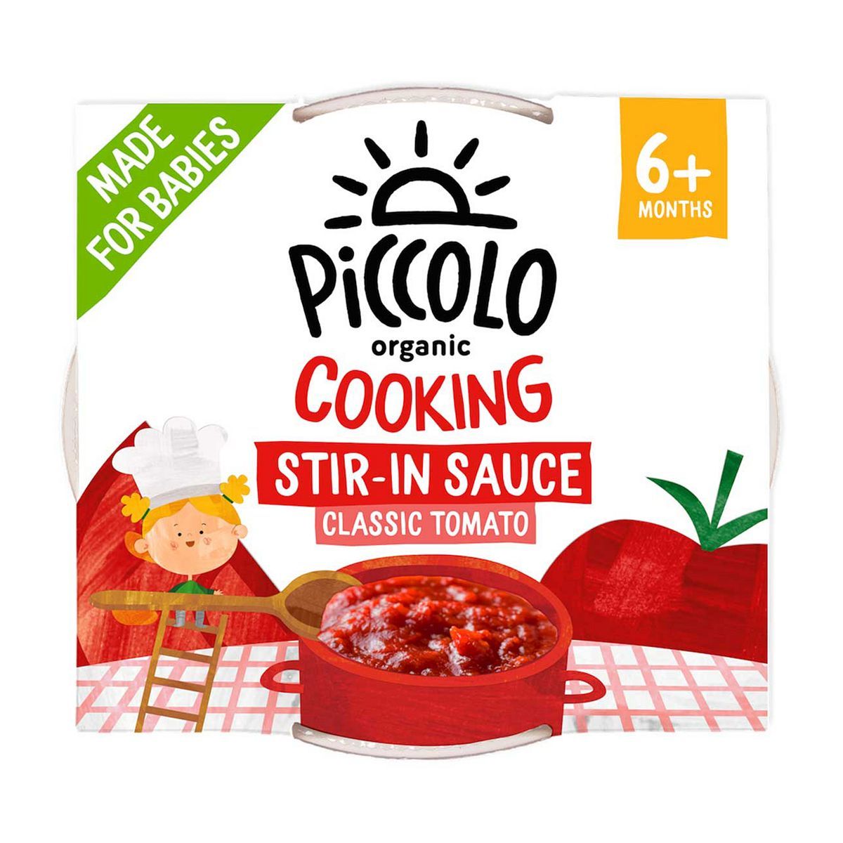 Piccolo Tomato & Basil Pasta Sauce 120g