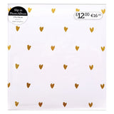 Pink and Gold Hearts Wedding Photo Album 6x4 - 140 Photos