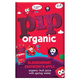 Pip Organic Blackcurrant Raspberry & Apple Juice with Spring Water Cartons 4 x 180ml