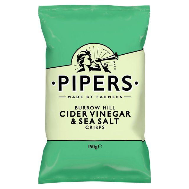 Pipers Burrow Hill Cider Vinegar & Sea Salt Sharing Bag Crisps 150g