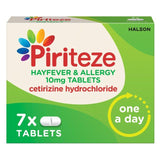 Piriteze Hayfever & Allergy Relief Antihistamine Cetirizine 7 per pack