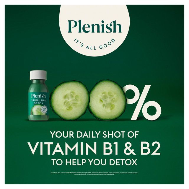 Plenish Apple & Spirulina Detox Shot 60ml