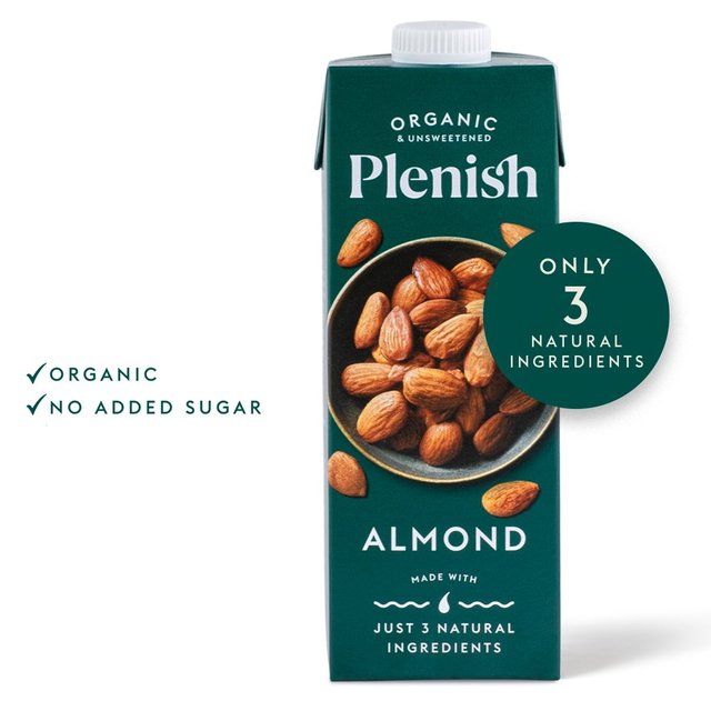 Plenish Organic Almond Unsweetened Drink Long Life 1L
